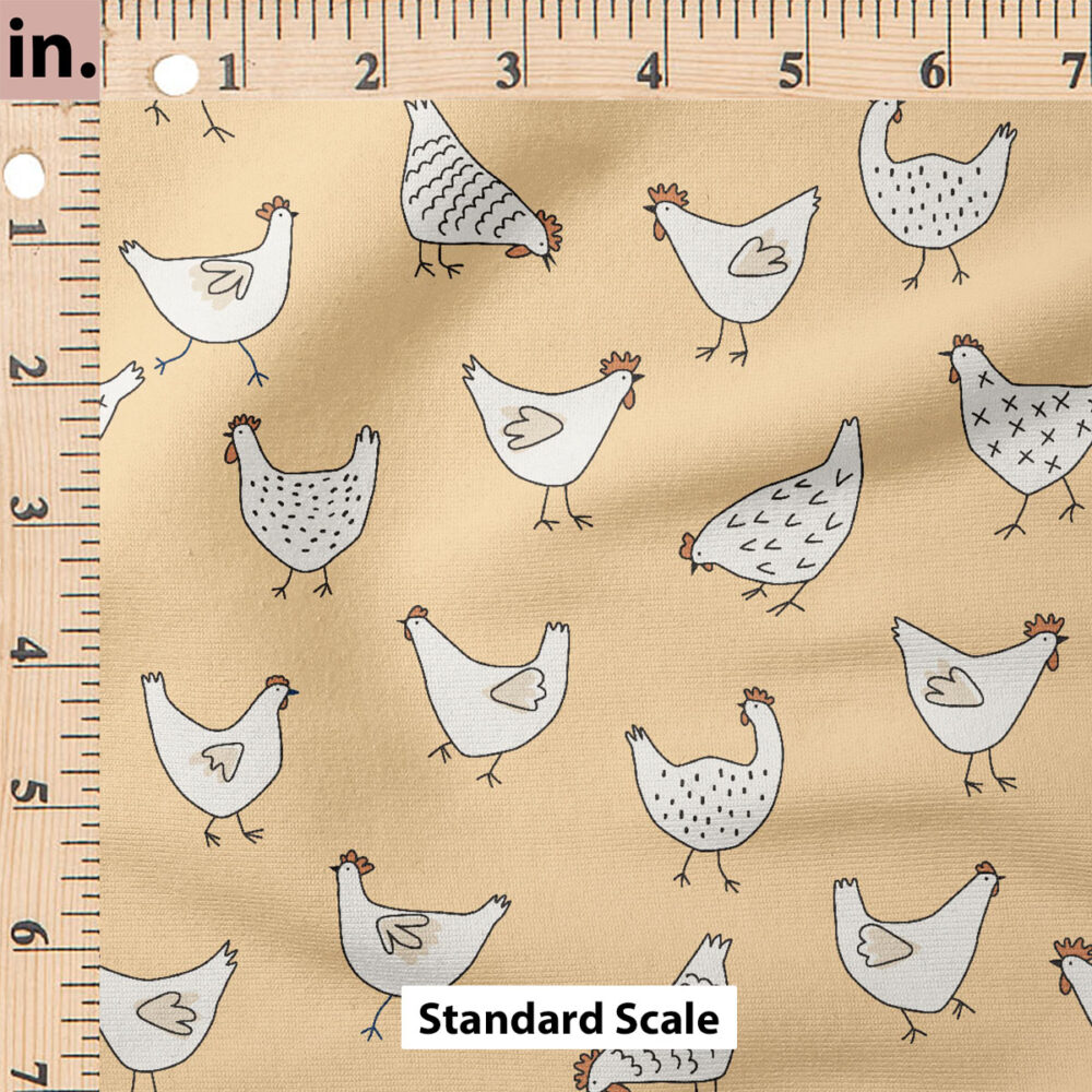 Ruler Scale for Chickens (Yellow) by Hey Cute Design